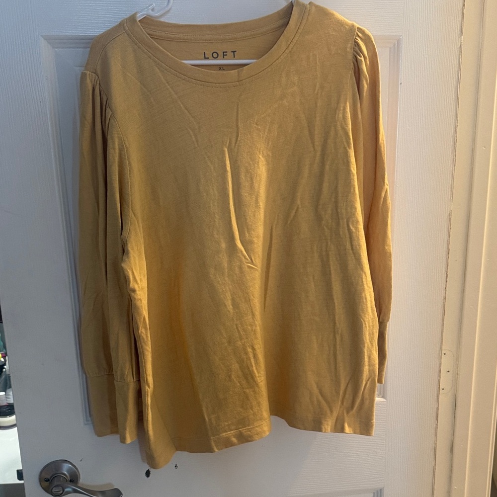 LOFT Mustard Long Sleeve top